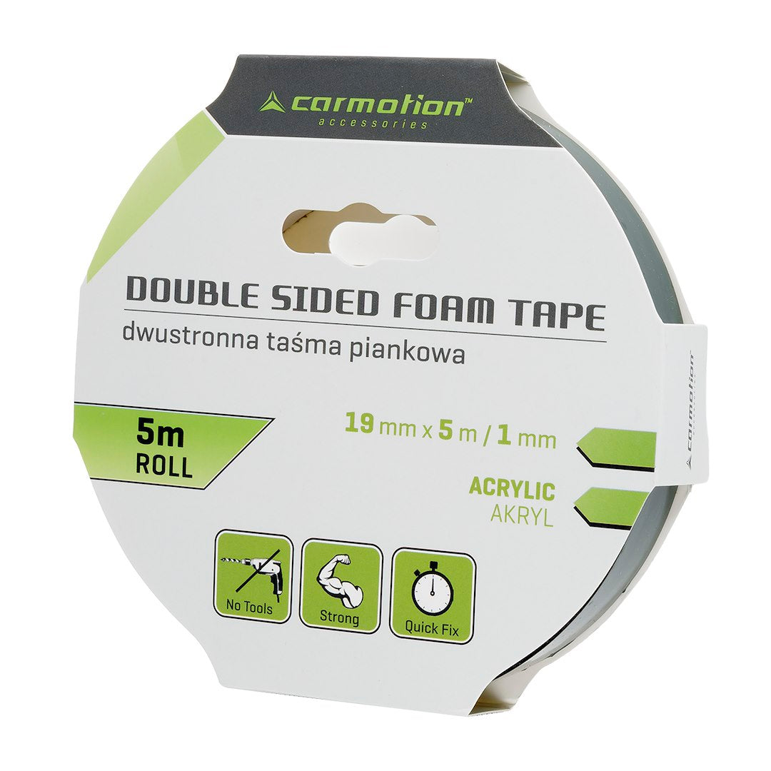 Ruban de montage en mousse acrylique 19 mm de large et 5 m de long