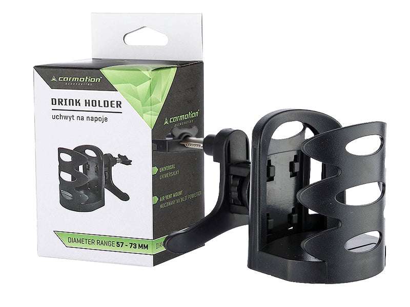 Porte-gobelet de voiture CARMOTION pour grille d’aération ou ventouse