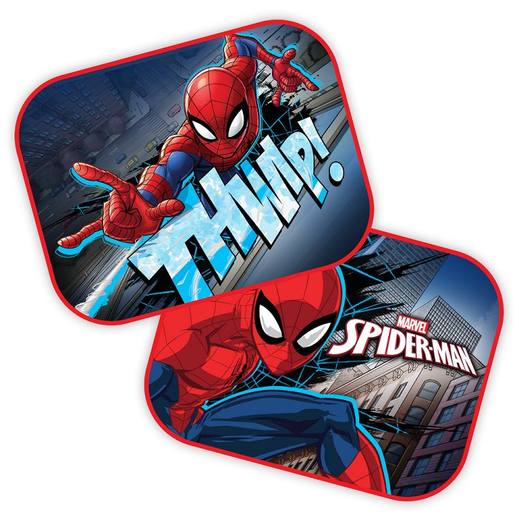 To Spider-Man-solskærme til bil på 44 x 35 cm