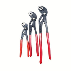 Jeu de pinces multiprises 3 pièces 7", 10" et 12" avec grande ouverture 