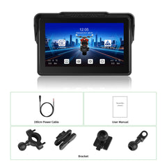 Écran moto 7” avec CarPlay, Android Auto, AirPlay et TPMS 