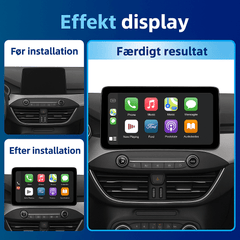 Ford Focus 19-22 - Autoradio 12,3" avec Apple CarPlay et Android Auto - Rendu de l’écran avant et après installation