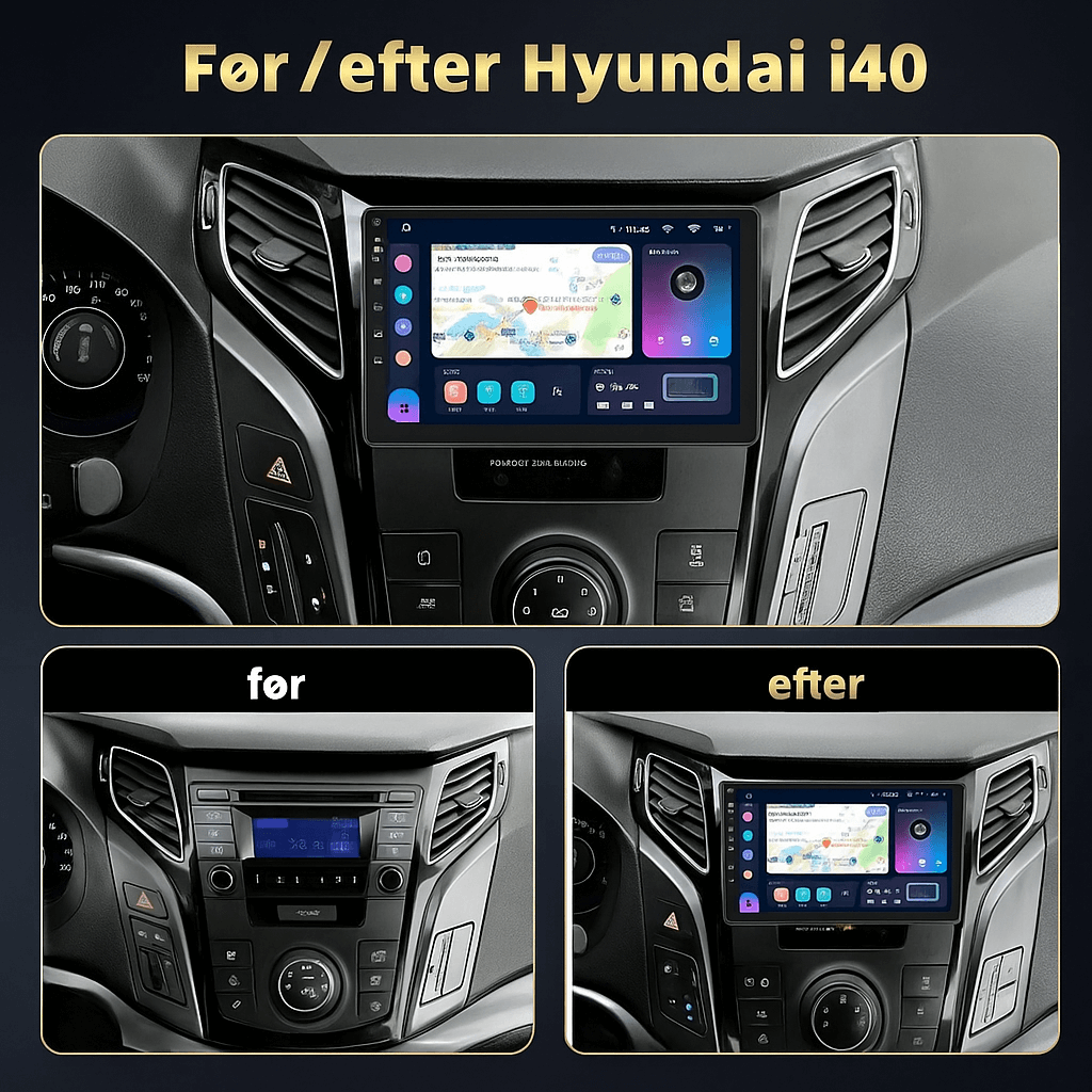 Hyundai I40 12-16 - Autoradio 9" avec Apple CarPlay et Android Auto – Carmediaeurope.com