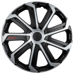 Enjoliveur de roue Versaco EVO noir et argent 15 pouces