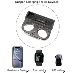 BMW X3/X4 2014-2017 Chargeur sans fil 15W avec charge rapide pour smartphone 