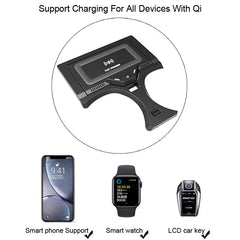 Chargeur sans fil BMW 2-Serie 2022-2023 avec charge rapide 15W et clé carte NFC 