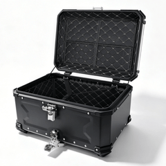 Top case moto 45L – coffre de rangement étanche avec plaque de montage 