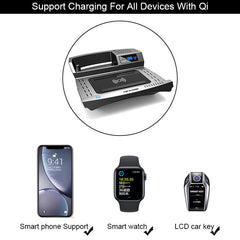 Chargeur sans fil 15 W pour Chevrolet Malibu 2017-2022 avec recharge rapide 