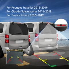 Caméra de recul Peugeot Traveller/Citroën SpaceTourer/Toyota Proace Verso 2016–2019 