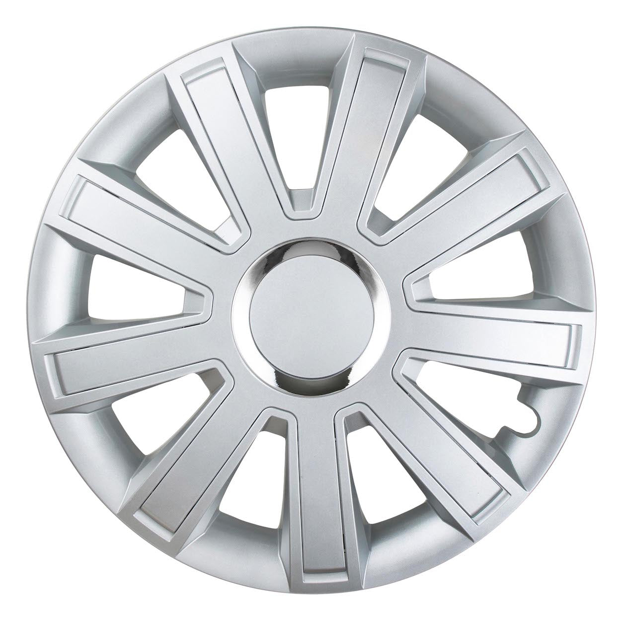 Enjoliveur de roue Leoplast FLASH argenté pour jante en tôle 16 pouces