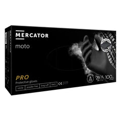 Sorte MERCATOR nitrilhandsker i størrelse M
