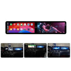 Mercedes A/CLA/GLA - double écran 12.3" avec Apple CarPlay et Android Auto, avec double affichage pour l’intérieur du véhicule.
