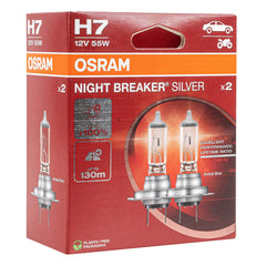 Ampoules halogènes Osram H7 NIGHT BREAKER SILVER, lot de 2.