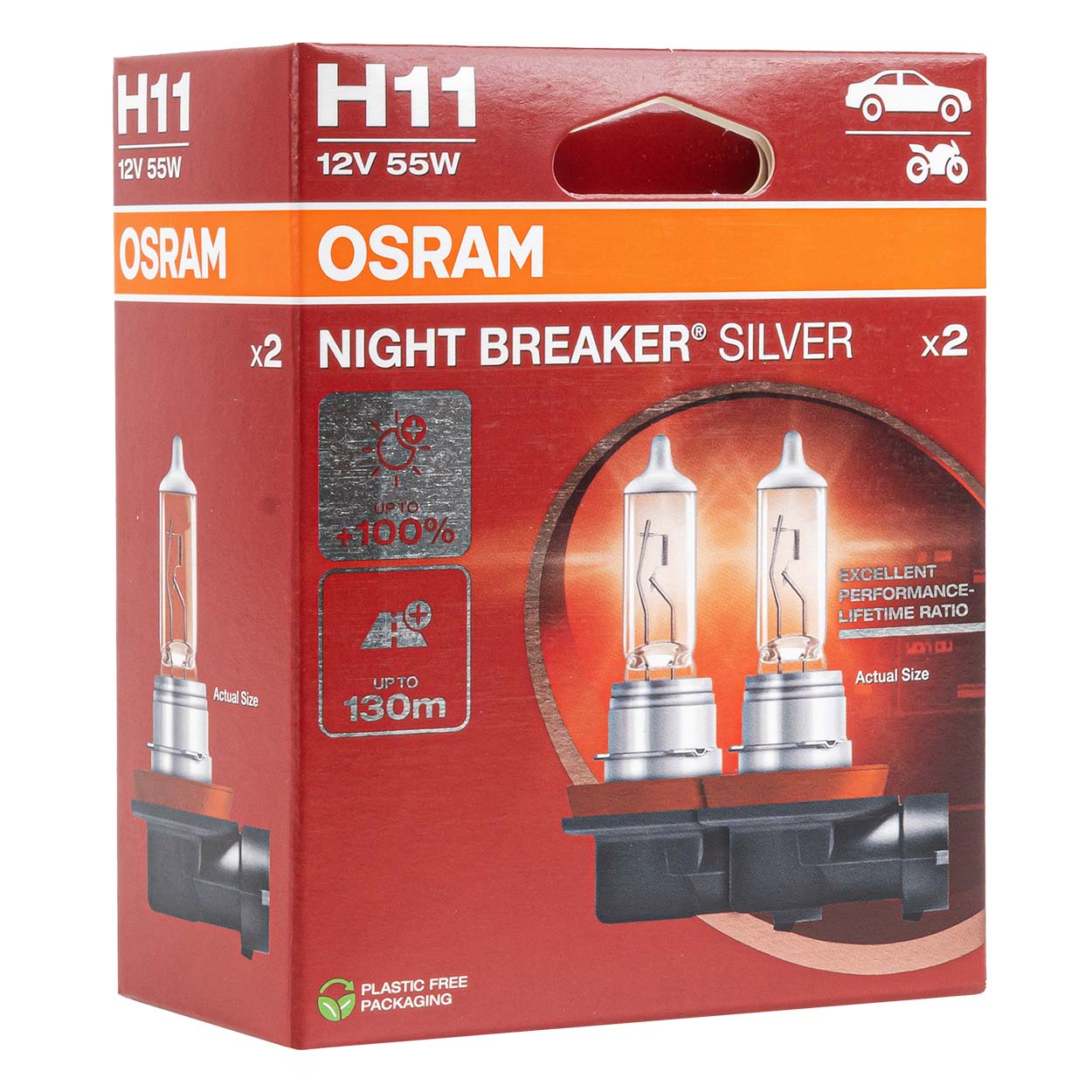 Ampoule halogène Osram H11 Night Breaker Silver