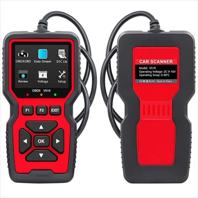Lecteur de codes défaut OBD2 – Scanner auto professionnel pour diagnostic et recherche de pannes, design intelligent et compact avec fonctions conviviales.