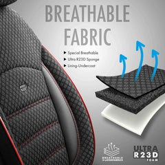 Housses de siège auto OTOM SPORT PLUS 102 au design noir