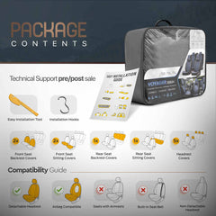 Housses de siège auto OTOM VOYAGER 102 SMOKED 3-ZIP