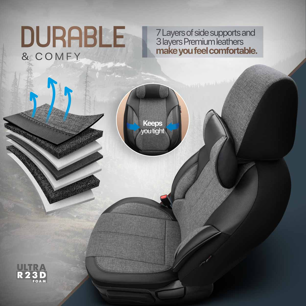 Housses universelles OTOM VOYAGER pour sièges de voiture