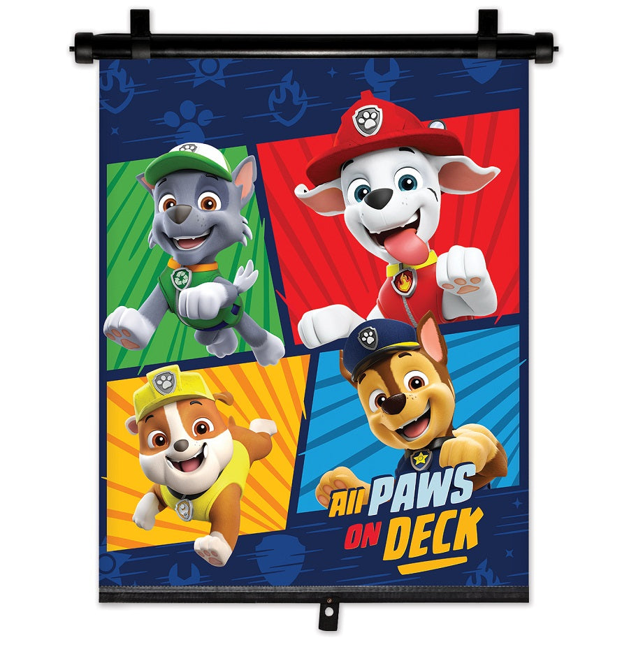 Rullegardin-solskærm 36 x 45 cm med Paw Patrol Boy-motiv