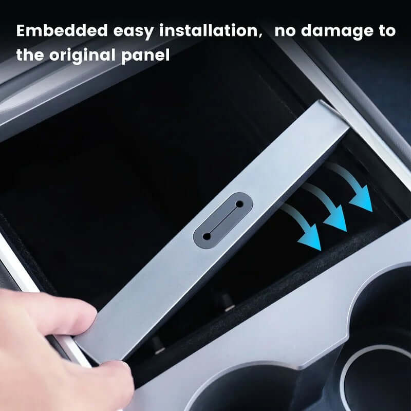 Hub USB pour Tesla Model 3/Y (2021–2023) avec installation facile et protection du panneau d’origine.