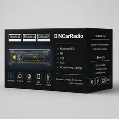 Autoradio 1-DIN Connect avec Bluetooth 5.0, FM, USB, AUX et kit mains libres 