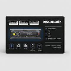 Autoradio 1-DIN Connect avec Bluetooth 5.0, FM, USB, AUX et kit mains libres 