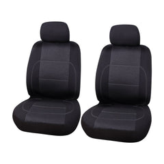 Ensemble de housses de siège avant Carpoint Paris, 4 pièces, noir/gris 