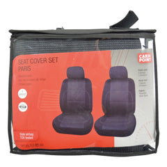 Ensemble de housses de siège avant Carpoint Paris, 4 pièces, noir/gris 