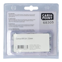 Écrous antivol de roue Carpoint M12x1,25 E (siège conique) 