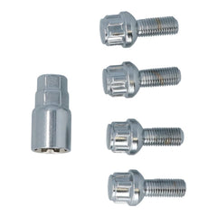 Boulons de roue antivol Carpoint M12x1,5x26 mm à portée sphérique C 