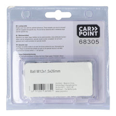 Boulons de roue antivol Carpoint M12x1,5x26 mm à portée sphérique C 
