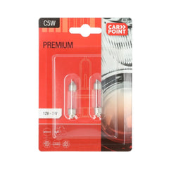 Ampoules auto premium Carpoint 12V C5W – lot de 2 