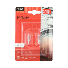 Ampoules auto Premium Carpoint 12V W3W 2 pièces 