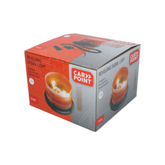 Gyrophare d’avertissement rotatif Carpoint 12V orange xénon 
