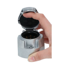 Prise de connexion métallique Carpoint 7 broches pour remorque avec coupure du feu antibrouillard arrière 