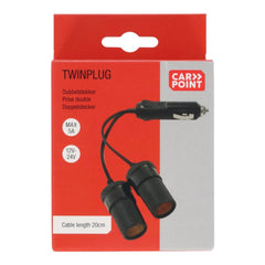 Prise double Carpoint 2x12/24V 8A 
