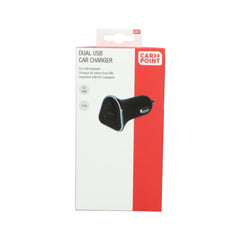 Chargeur de voiture double USB-A Carpoint 12/24V 2,5 A 
