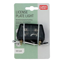 Éclairage de plaque d’immatriculation Carpoint 12V E11 72 mm 