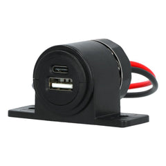 Prise USB encastrable Carpoint USB-A + USB-C 12/24V 