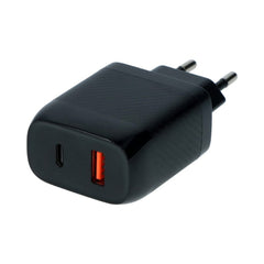 Chargeur rapide mural Carpoint à deux ports – 20 W USB-C + 18 W USB-A 3.0 