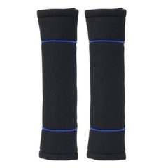 Carpoint housse de volant en cuir véritable Classic noir/bleu 