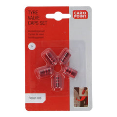 Bouchons de valve Carpoint Piston rouges 5 pièces 