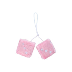 Dés en peluche Carpoint, rose clair 