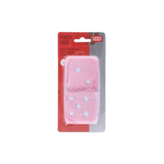 Dés en peluche Carpoint, rose clair 