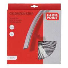 Baguette de décoration chromée Carpoint 12 mm / 8 mètres 