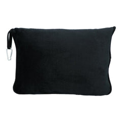 Couverture de voyage et oreiller de voyage Carpoint, noir, 2-en-1 