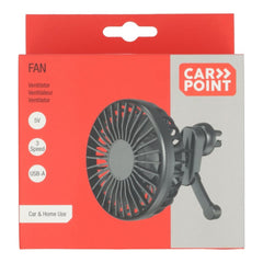 Ventilateur Carpoint avec grille USB-A Ø10,5 cm 5 V 