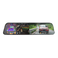 Dashcam rétroviseur avec caméra avant et arrière – écran tactile IPS 10”, enregistrement vidéo Full HD 1080P à l’avant comme à l’arrière