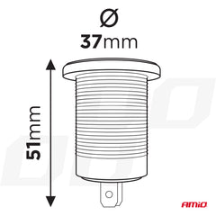 Raccordement pour chargeur de téléphone 12/24 V avec USB et USB-C