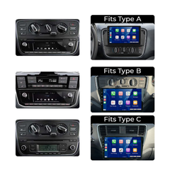 VW Up/Seat Mii/Skoda Citigo 14-23 - 9" Radio m. Apple CarPlay og Android Auto